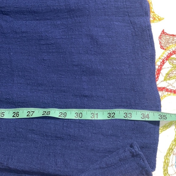 entro medium women’s shirt sleeve blue v neck floral embroidered baby doll dress - Picture 8 of 15